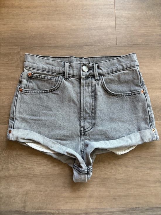 Raey Pants - Raey High-Rise Micro Denim Gray Shorts- size 24